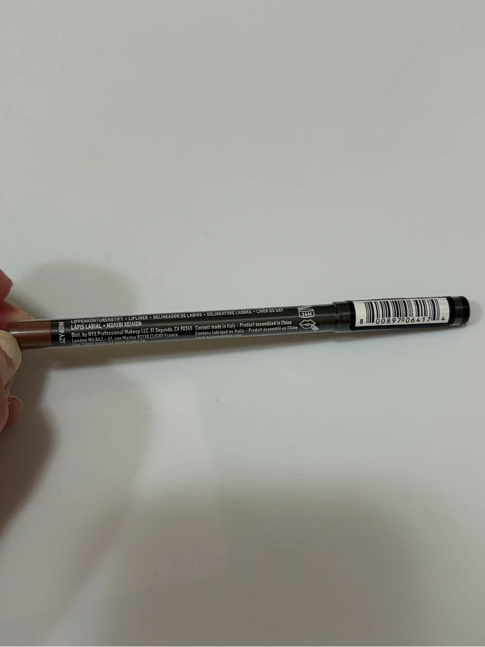 NYX Suede Matte Lip Liner — Deep Brown ‘Sandstorm’ Shade